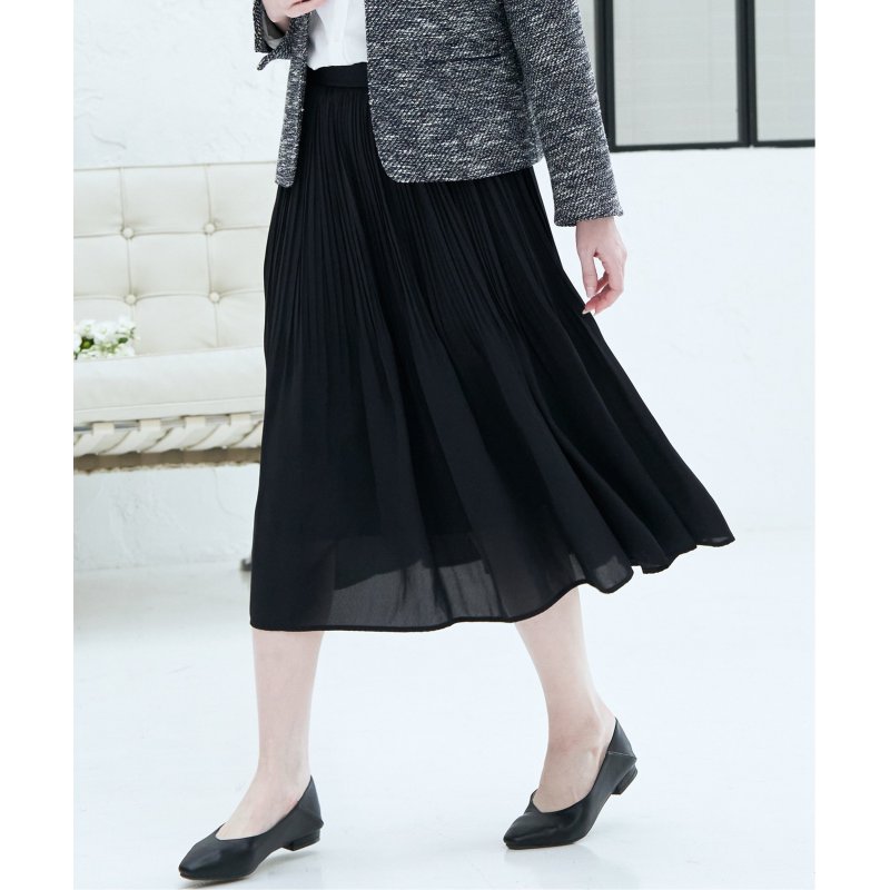 シフォンプリーツスカート