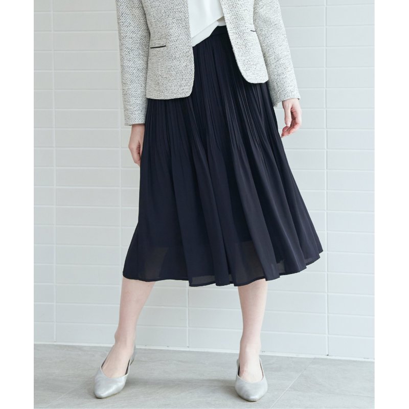 シフォンプリーツスカート