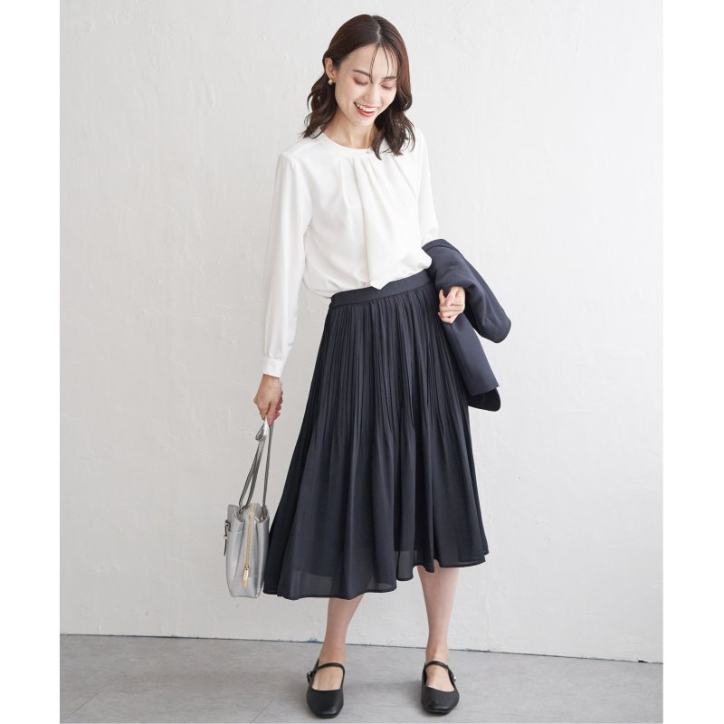 シフォンプリーツスカート