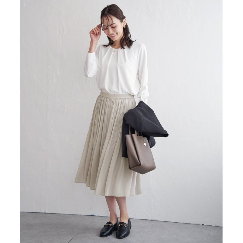 シフォンプリーツスカート