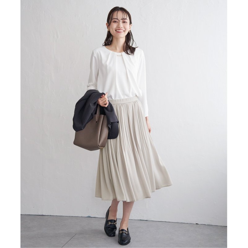 シフォンプリーツスカート
