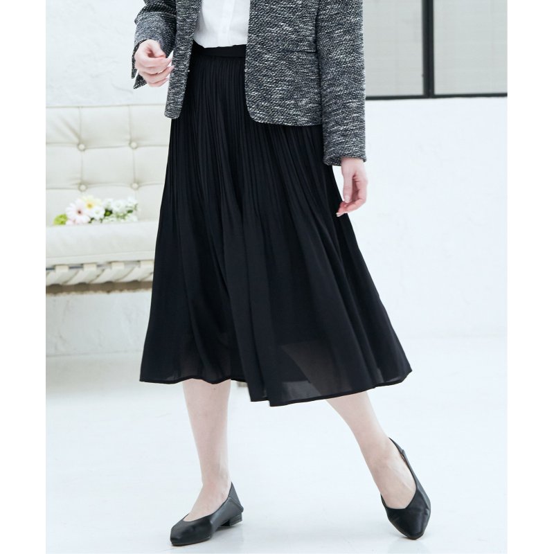 シフォンプリーツスカート