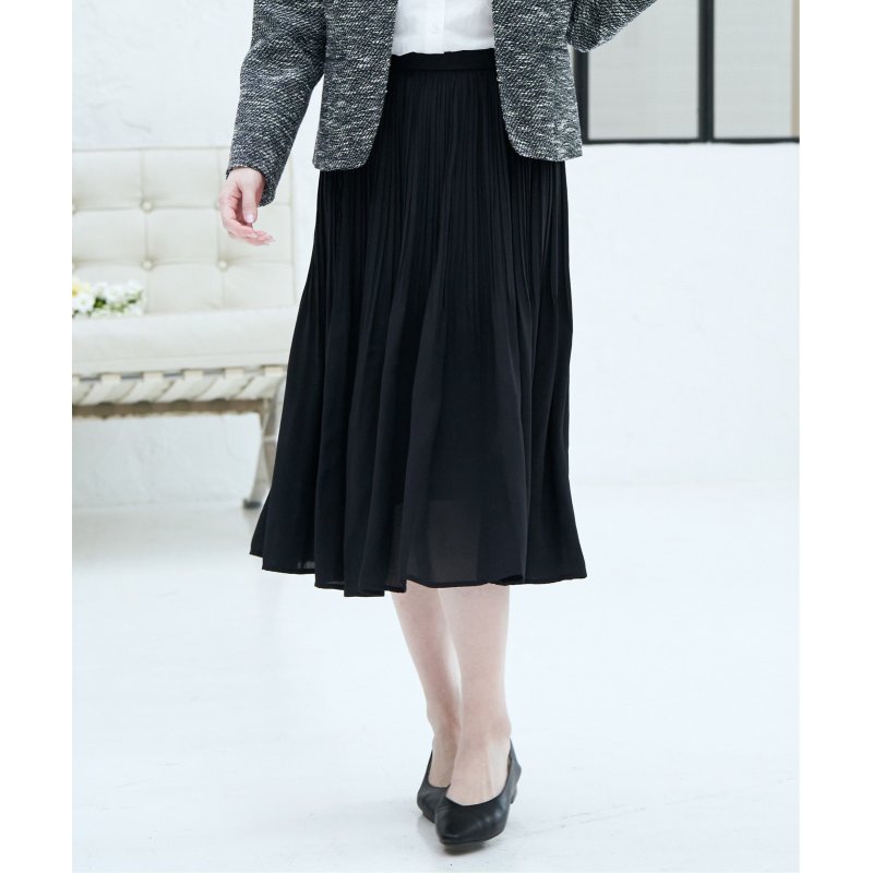 シフォンプリーツスカート