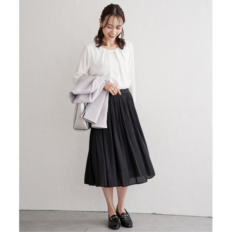 シフォンプリーツスカート