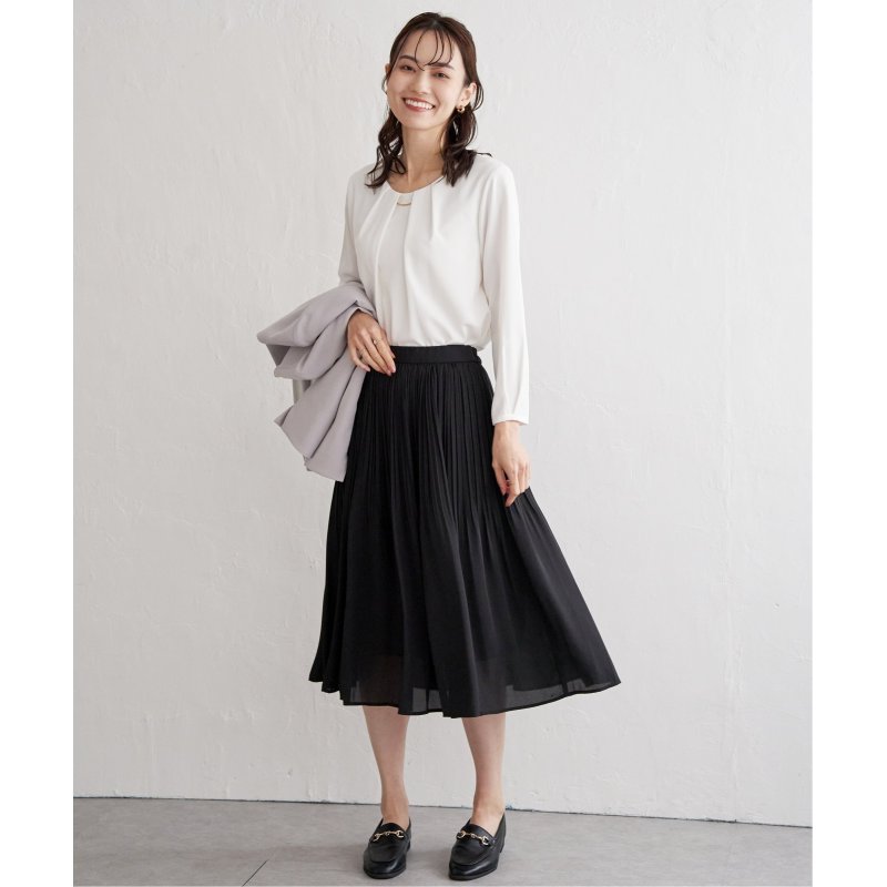シフォンプリーツスカート