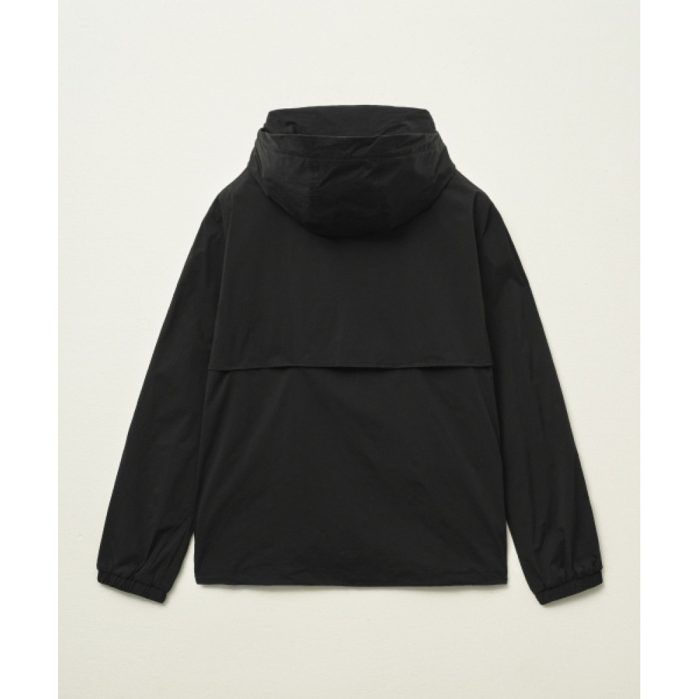 SATUR パッカブル ウィンドブレーカー ブラック ロトン