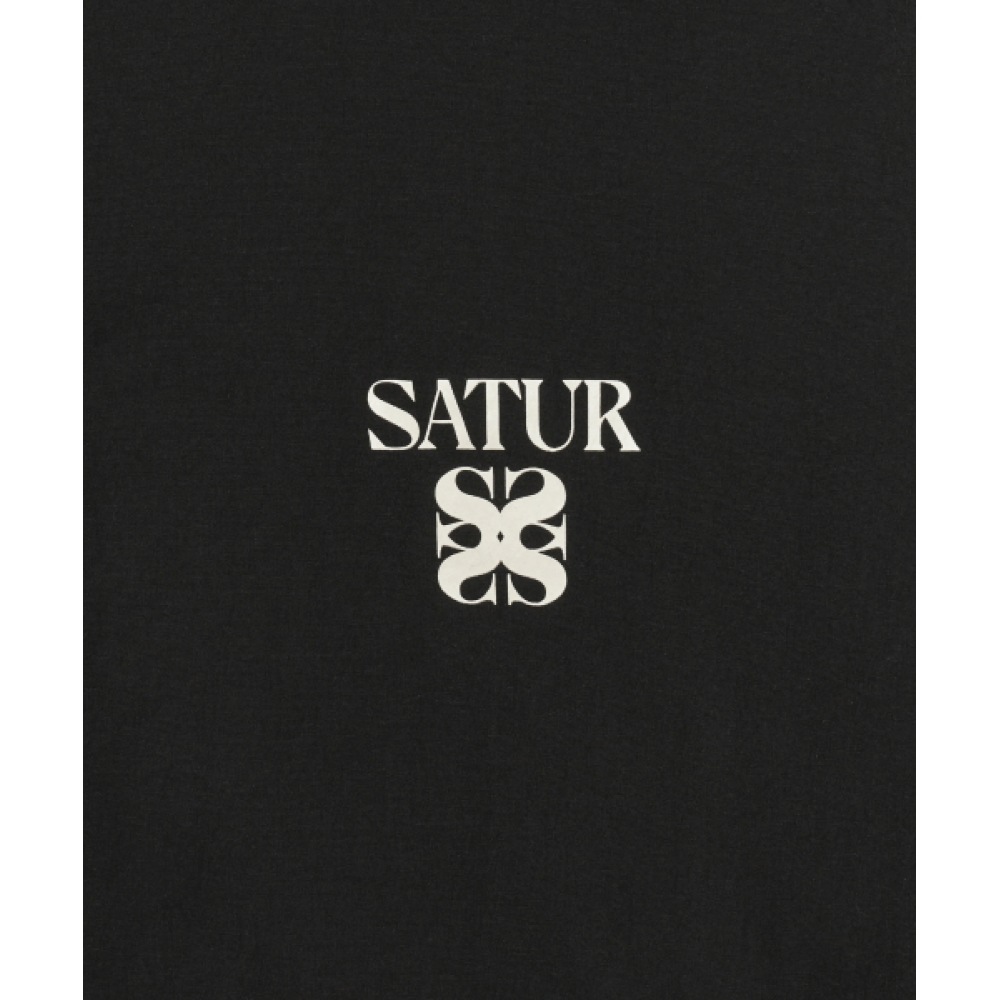 SATUR パッカブル ウィンドブレーカー ブラック ロトン