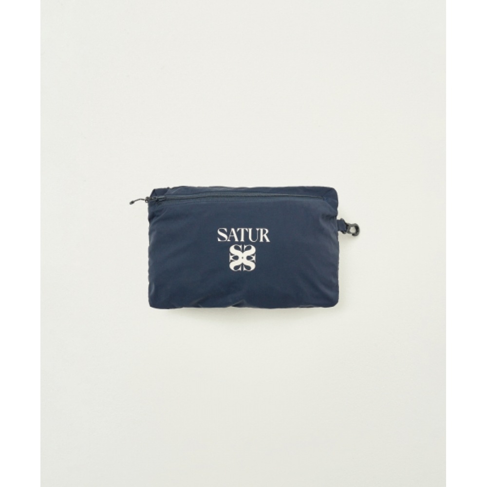 SATUR パッカブル ウィンドブレーカー ブラック ロトン