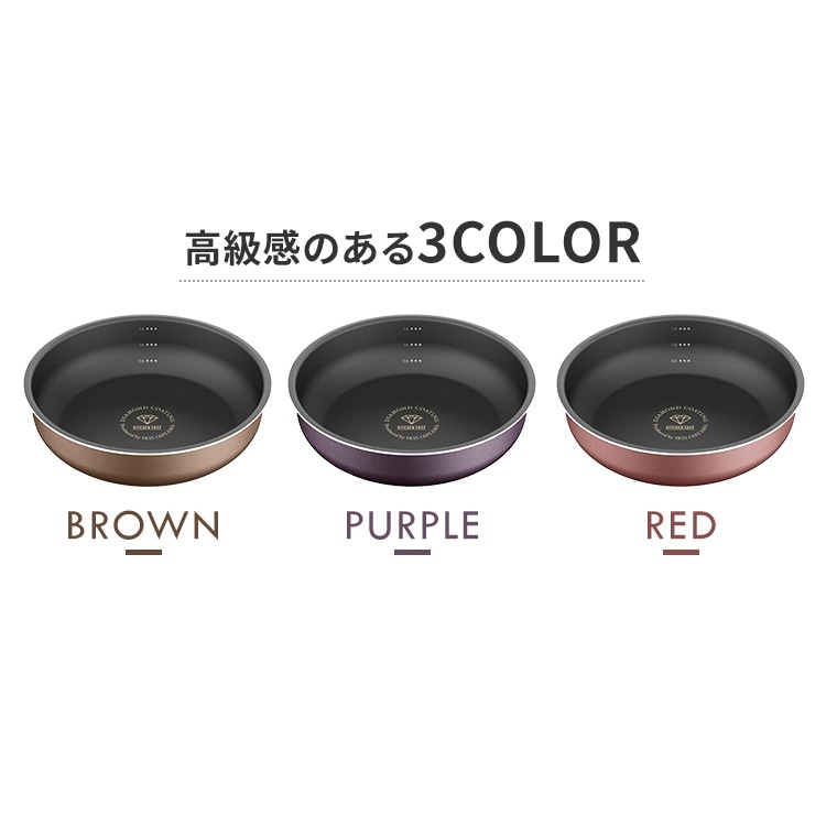 フライパン ダイヤモンドコートパンディープラス 3点セット IHガス火用 PDCI-S3S SB フライパン ダイヤモンドコートパンディープラス 3点セット IHガス火用 PDCI-S3S SB