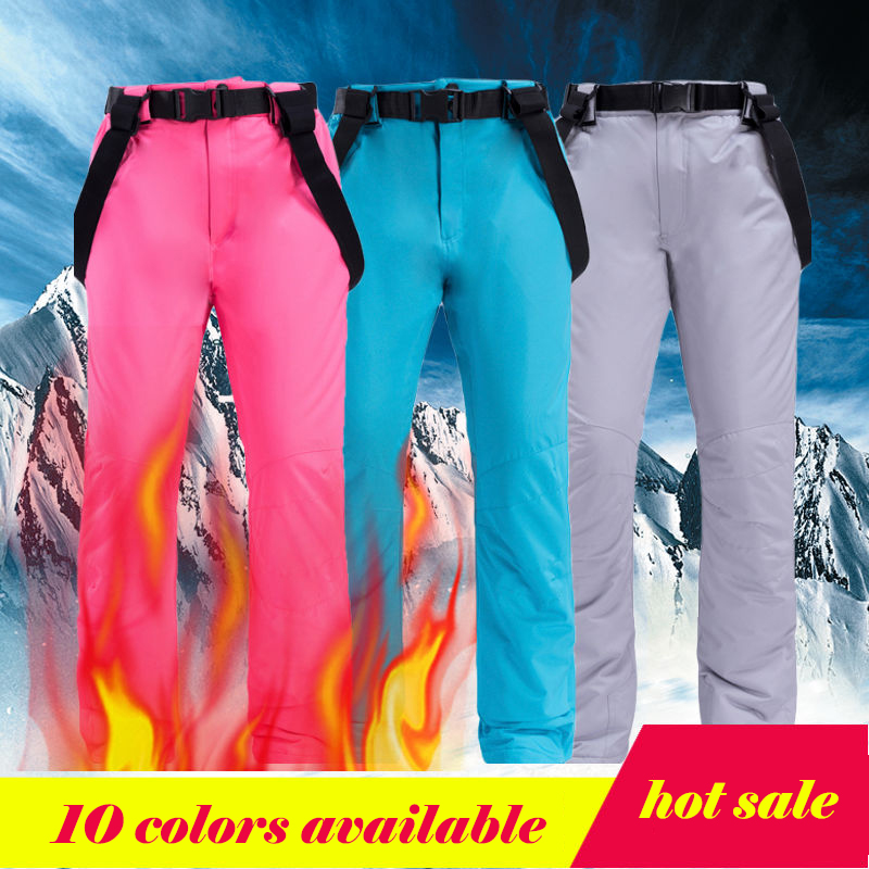 新型スキーヤーパンツ男女シングルボード屋外防風防水で冬の厚手保温綿ズボン男性の取り外しができます