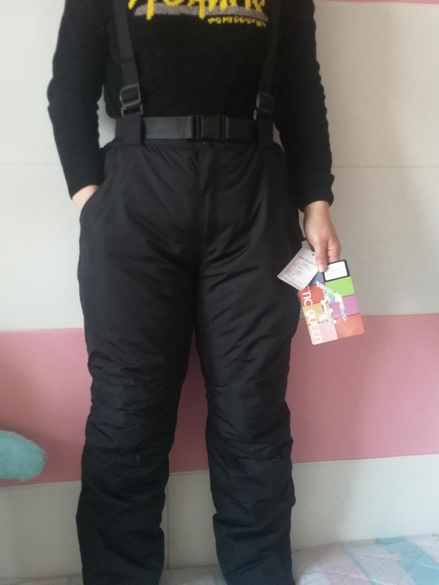 新型スキーヤーパンツ男女シングルボード屋外防風防水で冬の厚手保温綿ズボン男性の取り外しができます