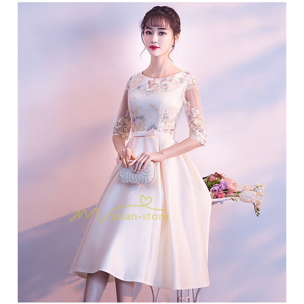 Qoo10] パーティードレス ドレス 結婚式 ワンピ