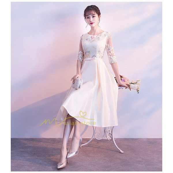 Qoo10] パーティードレス ドレス 結婚式 ワンピ