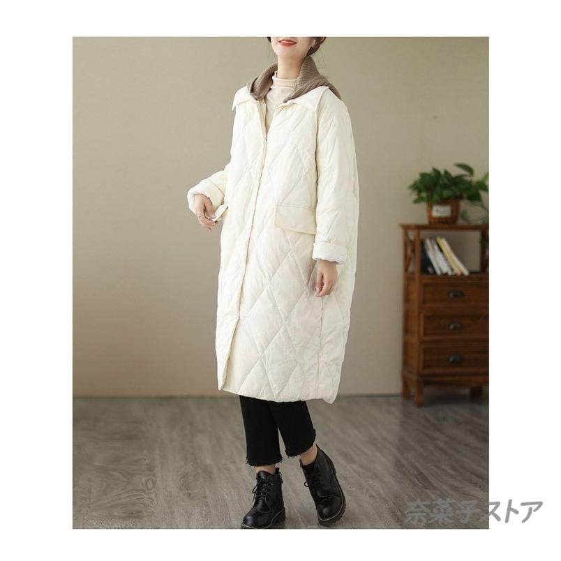 人気商品超目玉 中綿コート 中綿ジャケット レディース フード付き　ロング丈　 ダウンコート アウター 秋冬 ブルゾン カジュアル
