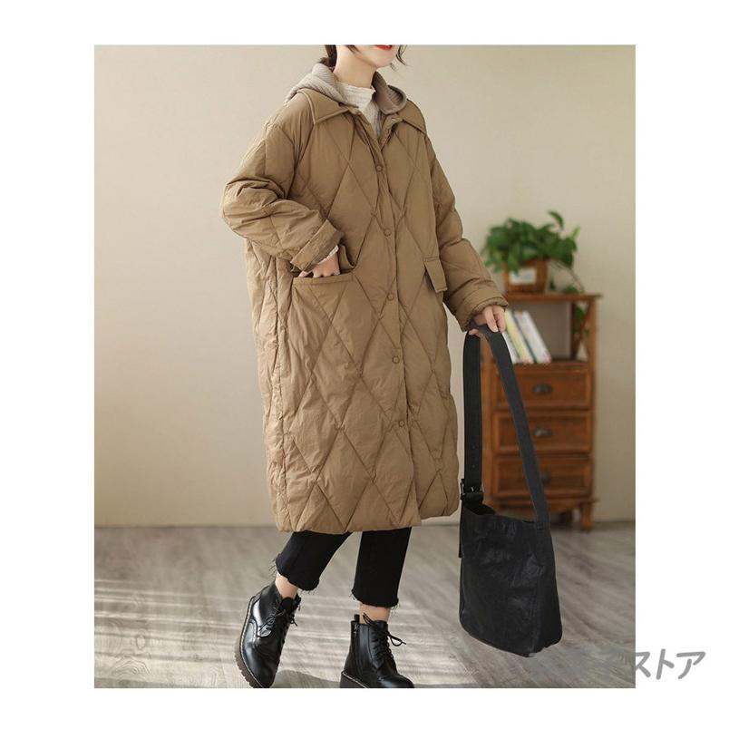 人気商品超目玉 中綿コート 中綿ジャケット レディース フード付き　ロング丈　 ダウンコート アウター 秋冬 ブルゾン カジュアル