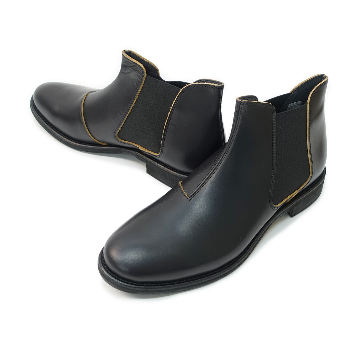 メンズ ブーツ シューズ 72203 ブラック 黒 サイドゴア