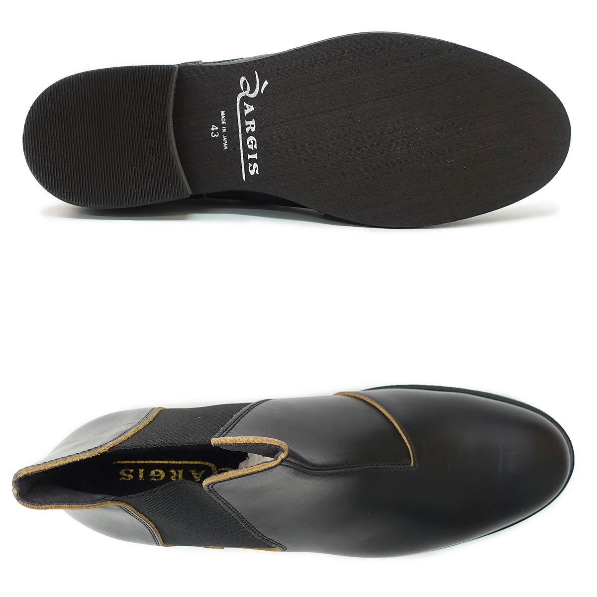 メンズ ブーツ シューズ 72203 ブラック 黒 サイドゴア