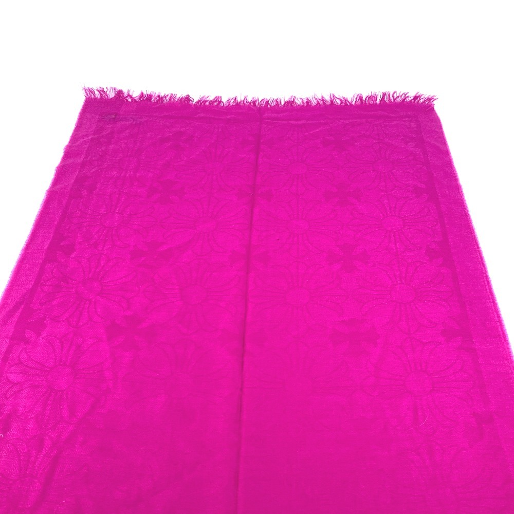 ストール ロゴ CHプラス ショール フリンジ カシミヤ パープル ストール ロゴ CHプラス ショール フリンジ カシミヤ パープル