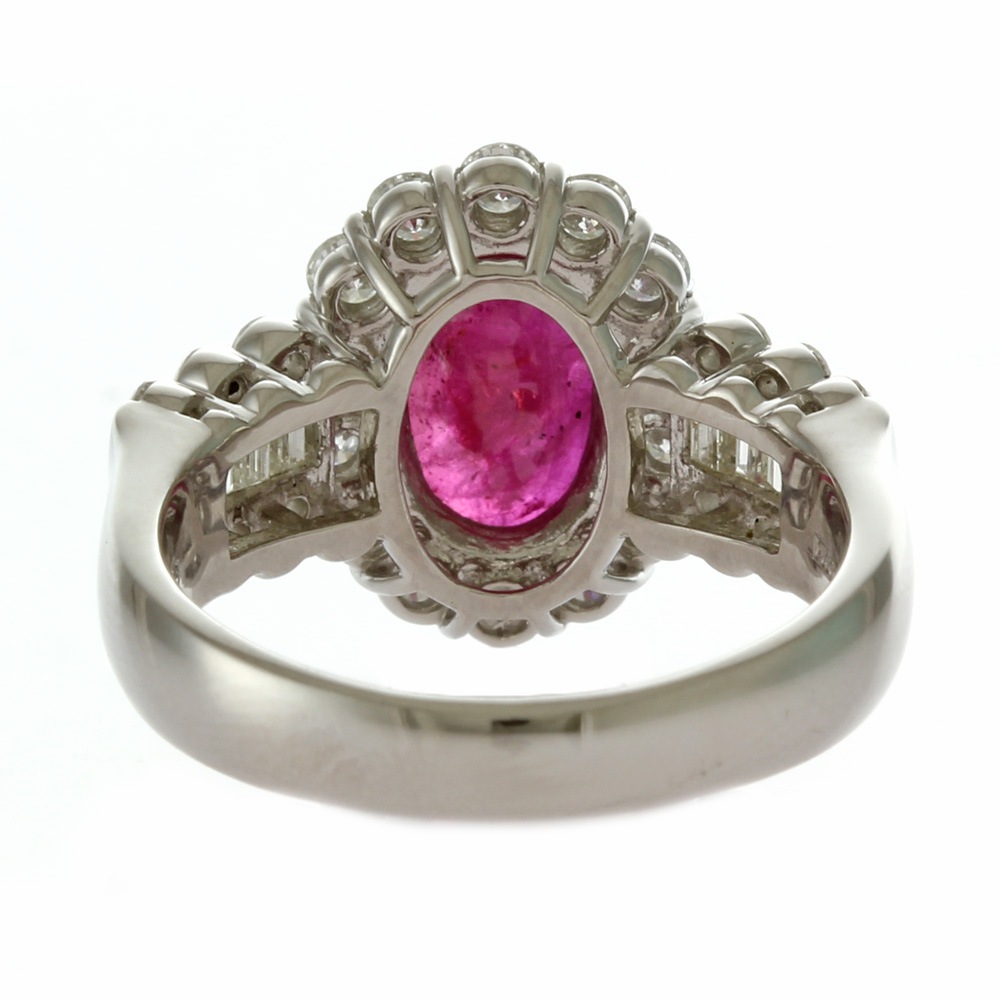 リング 指輪 13号 Pt900プラチナ ルビー 中古 美品 リング 指輪 13号 Pt900プラチナ ルビー 中古 美品