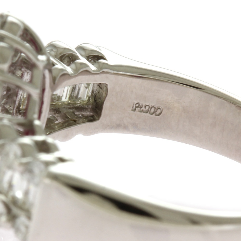 リング 指輪 13号 Pt900プラチナ ルビー 中古 美品 リング 指輪 13号 Pt900プラチナ ルビー 中古 美品