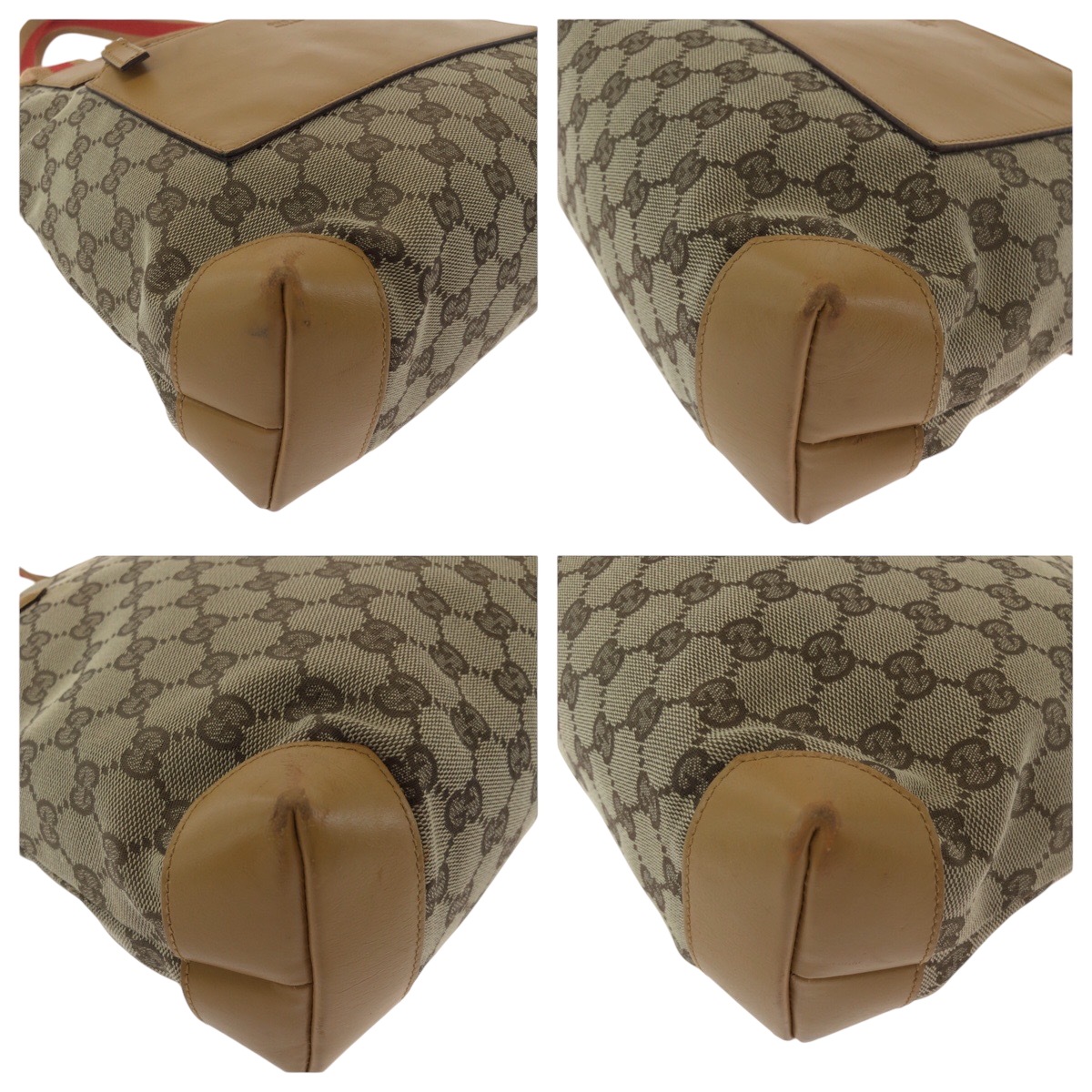 ベージュ キャメル オレンジ シルバー金具 GGキャンバス 019 0402 ハンドバッグ トートバッグ レディース 502355