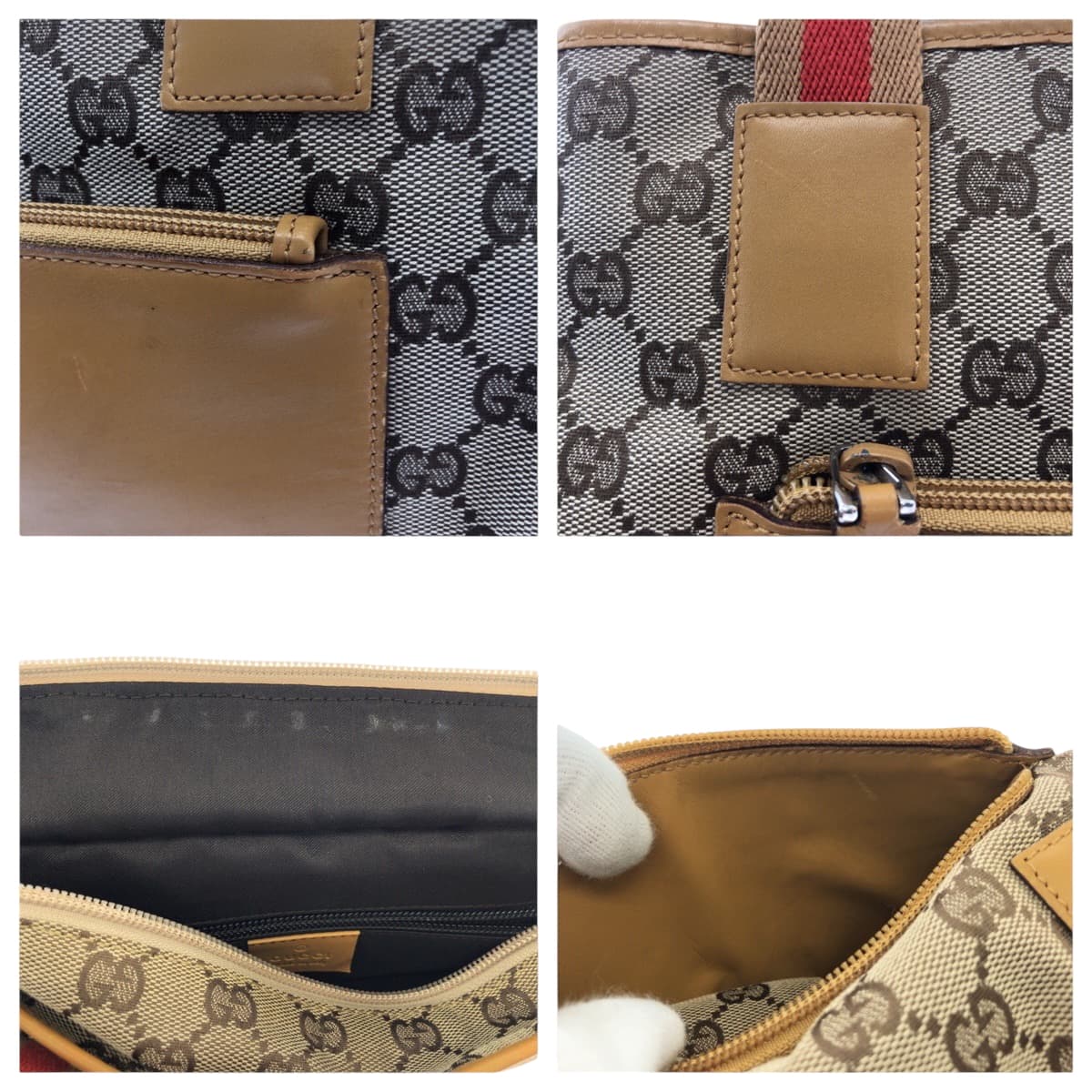 ベージュ キャメル オレンジ シルバー金具 GGキャンバス 019 0402 ハンドバッグ トートバッグ レディース 502355