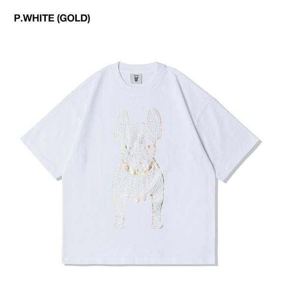 【韓国 Life Work 】ゴールドシルバードッグ半袖Tシャツ Qoo10] LIFEWORK ゴールドシルバードッグ 半袖 Tシャツ