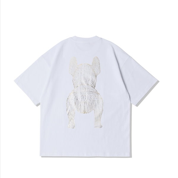 【韓国 Life Work 】ゴールドシルバードッグ半袖Tシャツ 2023S/S限定商品/ゴールドシルバードッグ 半袖 Tシャツ/韓国人気