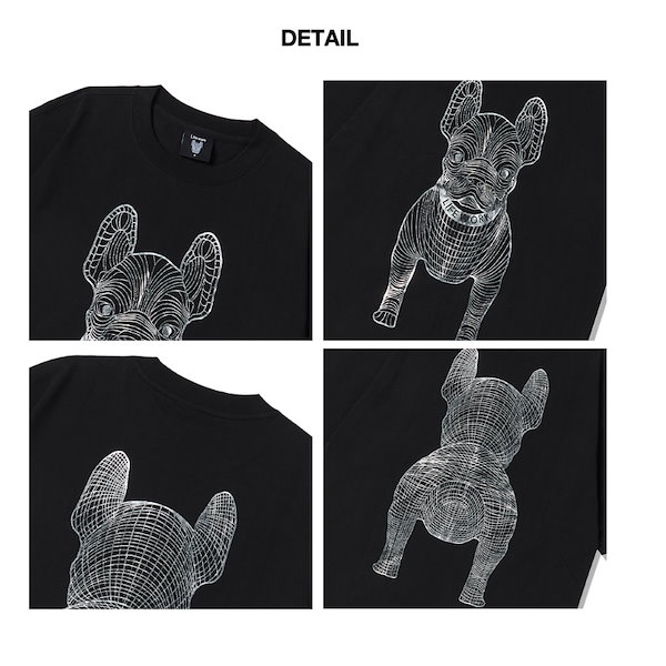 Qoo10] LIFEWORK ゴールドシルバードッグ 半袖 Tシャツ
