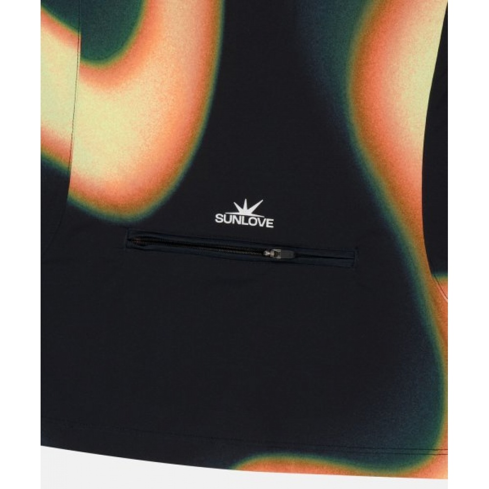 SUNLOVE W 東レ エアロジップシャツブラック