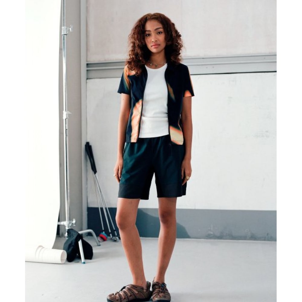 SUNLOVE W 東レ エアロジップシャツブラック