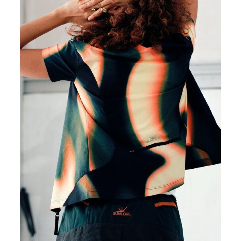 SUNLOVE W 東レ エアロジップシャツブラック