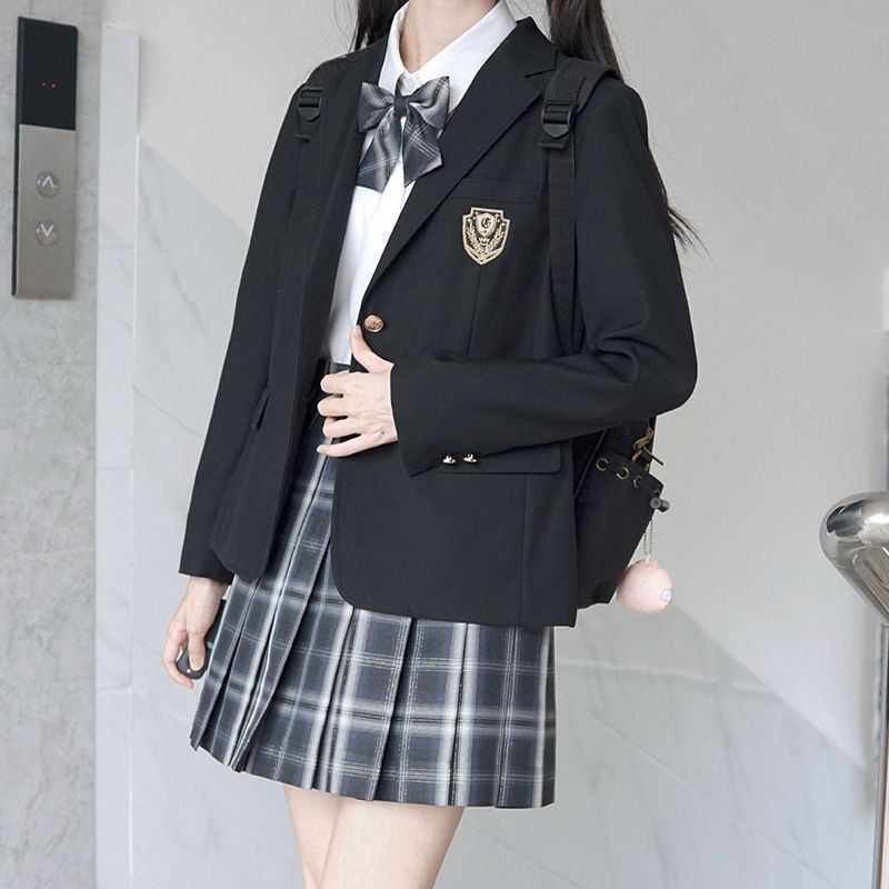 スーツ 大学JK/DK制服 学風 男女兼用 ブレザー ジャケット 春 秋冬 純正 黒 スーツ ゆったり トレンド スーツ 大学JK/DK制服 学風 男女兼用 ブレザー ジャケット 春 秋冬 純正 黒 スーツ ゆったり トレンド