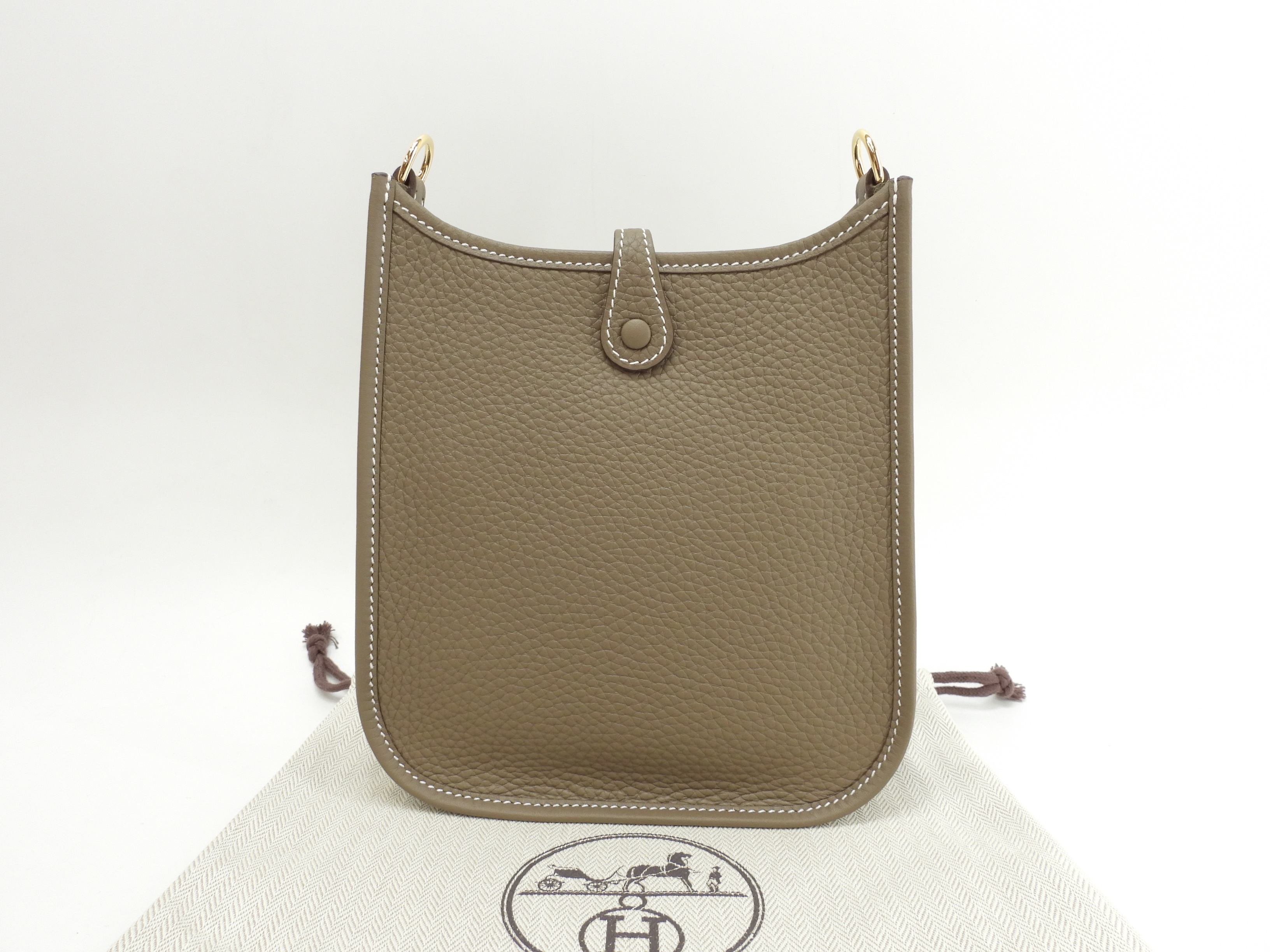 エヴリンTPM トリヨンクレマンス エトープ ポシェットバッグ ゴールド金具 新品@Z 4 エヴリンTPM トリヨンクレマンス エトープ ポシェットバッグ ゴールド金具 新品@Z 4