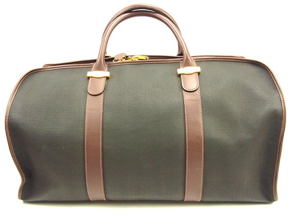 ダンヒル Dunhill ボストンバッグ メンズ可 ブラウン×ブラック PVC×レザー 人気 良品 【中古】 T608 . ダンヒル Dunhill ボストンバッグ メンズ可 ブラウン×ブラック PVC×レザー 人気 良品 【中古】 T608 .