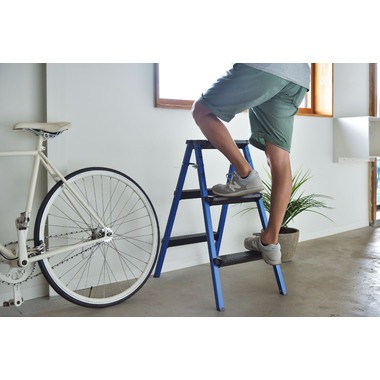 ステップスツール3段 脚立 踏み台 スツール 椅子 折りたたみ 花台 洗車 ブルー レッド イエロー PC-703 ステップスツール3段 脚立 踏み台 スツール 椅子 折りたたみ 花台 洗車 ブルー レッド イエロー PC-703