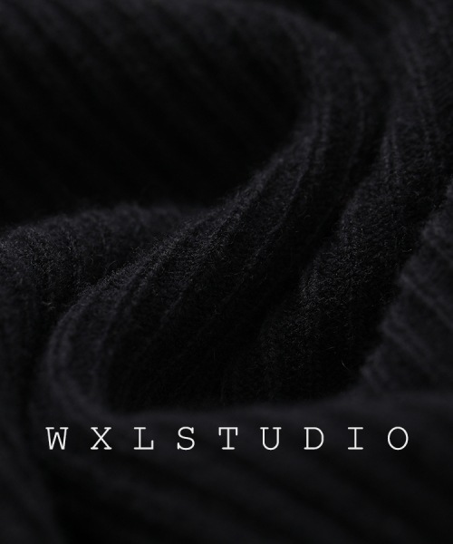 WXLSTUDIO ハンドメイド一列ウールニット長袖 WXLSTUDIO ハンドメイド一列ウールニット長袖