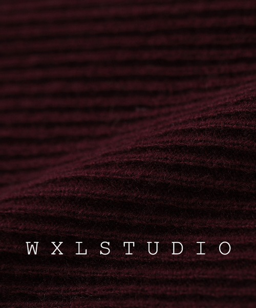 WXLSTUDIO ハンドメイド一列ウールニット長袖 WXLSTUDIO ハンドメイド一列ウールニット長袖