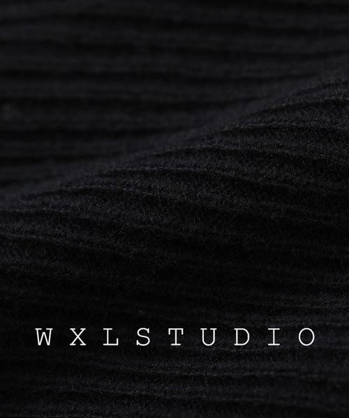 WXLSTUDIO ハンドメイド一列ウールニット長袖 WXLSTUDIO ハンドメイド一列ウールニット長袖