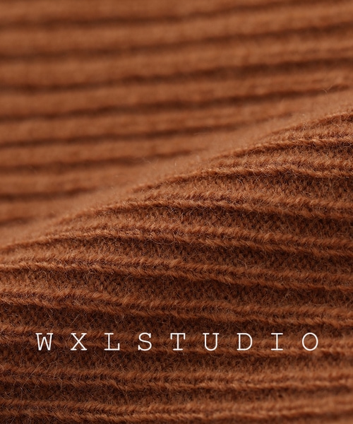 WXLSTUDIO ハンドメイド一列ウールニット長袖 WXLSTUDIO ハンドメイド一列ウールニット長袖