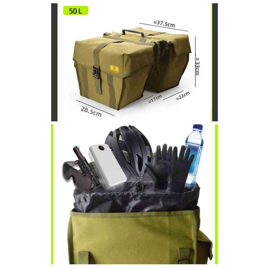 [限定購入/新品/出荷が早い]自転車 反射 自転車用 リアバッグ サイドバッグ バイク 防水 バッグ パニアバッグ 30L 43L サイクル マウンテンバイク 50L キャリ