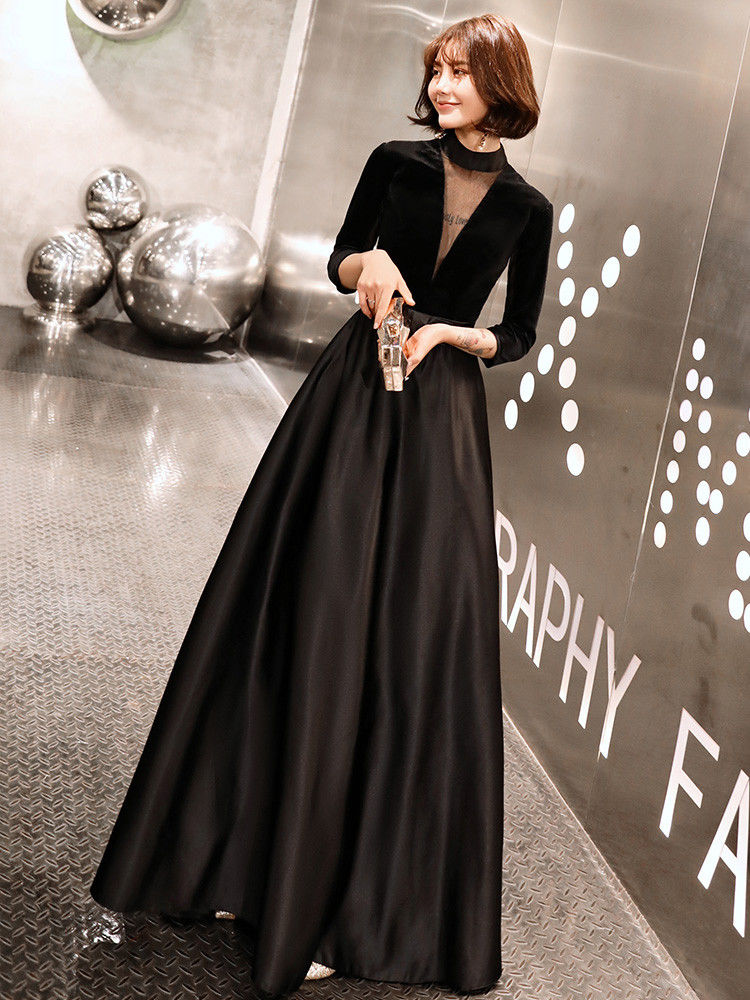 黒のイブニングドレスのスカート ライトラグジュアリーハイエンドドレス 2024新しい宴会ドレス 高級ガウンハイエンド パーティードレス キャバドレス ウェディングドレス 黒のイブニングドレスのスカート ライトラグジュアリーハイエンドドレス 2024新しい宴会ドレス 高級ガウンハイエンド パーティードレス キャバドレス ウェディングドレス