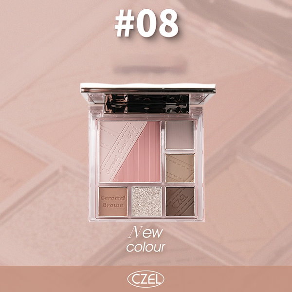 下地・チーク・アイシャドウ Qoo10] CZEL 【新商品】アイシャドウ チーク 6色シリ