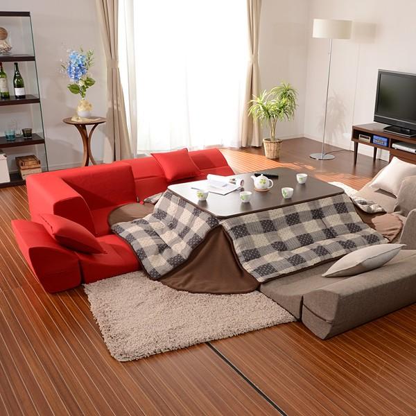 コーナーソファー ロータイプ こたつ L字 フロアソファ ローソファー おしゃれ 北欧