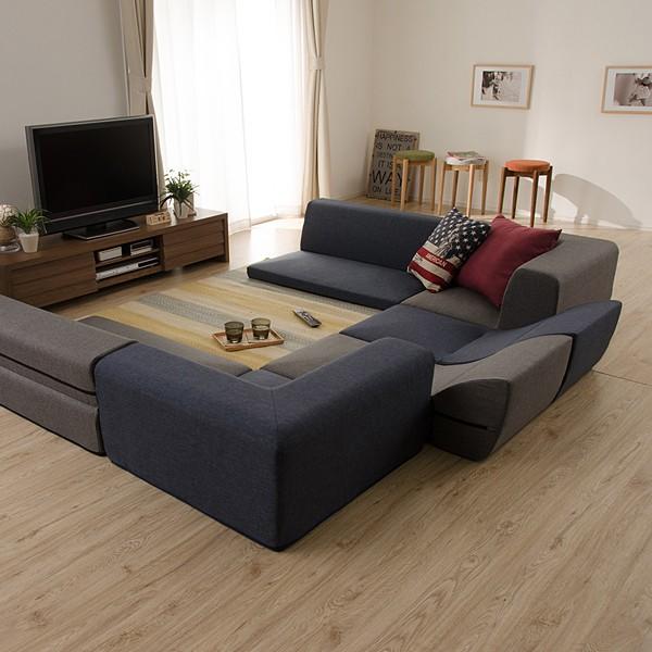 コーナーソファー ロータイプ こたつ L字 フロアソファ ローソファー おしゃれ 北欧