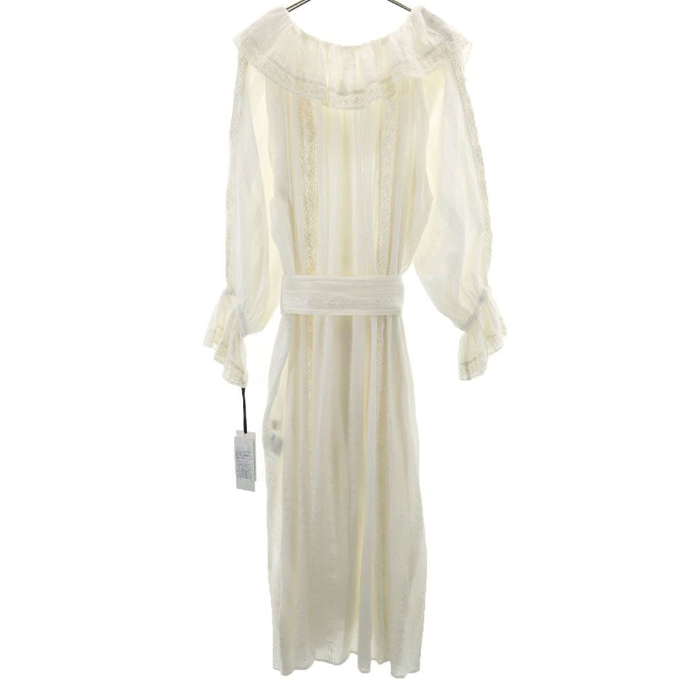 未使用 グレースクラス 長袖 フリルレース ロングワンピース 2-36 ホワイト GRACE CLASS 薄手 レディース 未使用 グレースクラス 長袖 フリルレース ロングワンピース 2-36 ホワイト GRACE CLASS 薄手 レディース