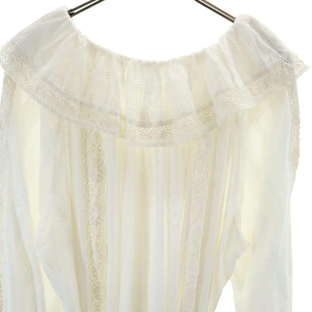 未使用 グレースクラス 長袖 フリルレース ロングワンピース 2-36 ホワイト GRACE CLASS 薄手 レディース 未使用 グレースクラス 長袖 フリルレース ロングワンピース 2-36 ホワイト GRACE CLASS 薄手 レディース