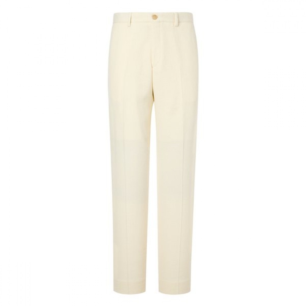 COLLECTION アイボリー コーデュロイ セットアップ パンツ HZPA4D703IV