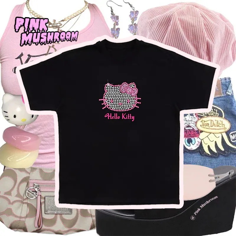 【極速出荷】【無料限定】2枚購入で 0 FF!Tシャツ キティちゃん ストーン キラキラ 半袖Ttシャツ ティーシャツ 無地 キャラクター 半袖 トップス カジュアル レディース 【極速出荷】【無料限定】2枚購入で 0 FF!Tシャツ キティちゃん ストーン キラキラ 半袖Ttシャツ ティーシャツ 無地 キャラクター 半袖 トップス カジュアル レディース