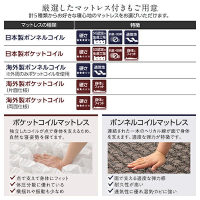 新品HOT ベッド 収納付 『ベルデン』 ダブル 海 : 寝具・ベッド・マットレス 好評お得